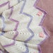  Copertina ad uncinetto per carrozzina neonata in misto lana