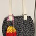 Piccola borsa/sacchetta con coulisse con moschettone stoffa multicolor