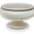 Fruttiera con manici ad anello in ceramica di Castelli bianco diam. 30 altezza 18