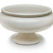 Fruttiera con manici ad anello in ceramica di Castelli bianco diam. 30 altezza 18
