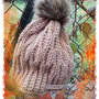 Cappelli in lana con pompon