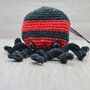 amigurumi polpo polipo rosso nero squadra calcio milan foggia lucchese