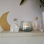 Composizione luna - candela