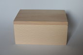 Scatola in legno massello di faggio cm 14x9x7