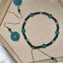 Completo Orecchini + Bracciale in Ematite e Pietre dure di Giada