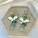 Orecchini farfalla 🦋 con goccia in pietra di Avventurina verde