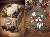 Dischi plexiglass personalizzati decorazione natalizia