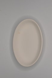 Ciotola ciotolino ovale in terracotta bianca cm 15x10x3,5