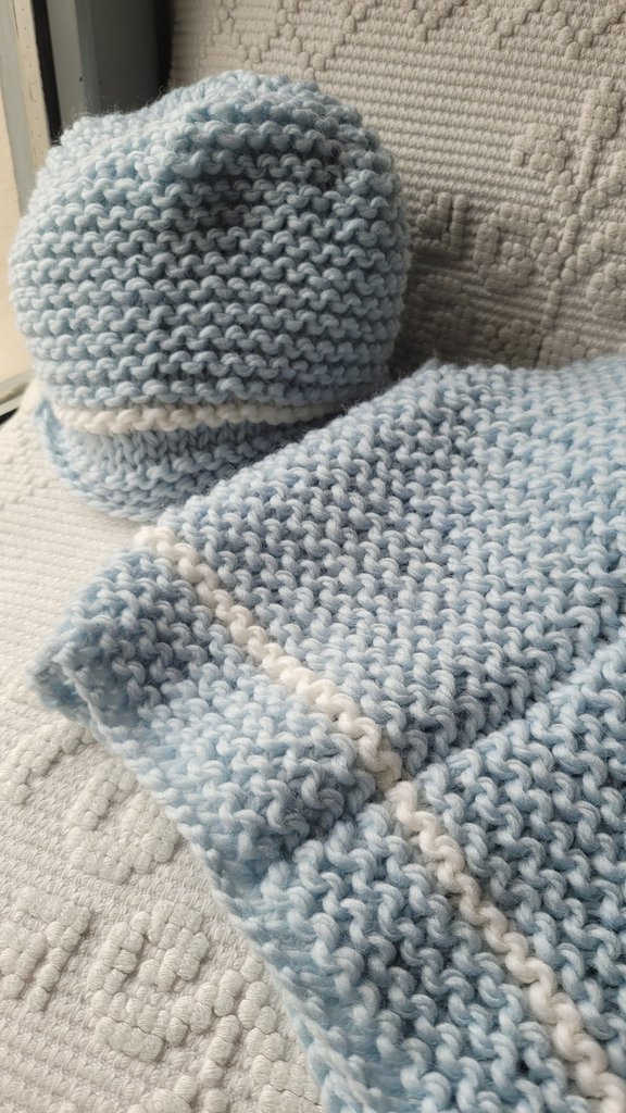 Gilet per bambini Gabardine di cotone effetto denim blu scuro délavé