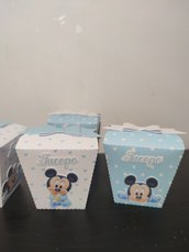 Scatolina nascita battesimo compleanno Mickey mouse baby topolino 