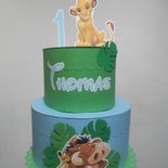 Torta simba re leone primo compleanno topolina finta cartoncino piani orecchie compleanno festa decorazione 