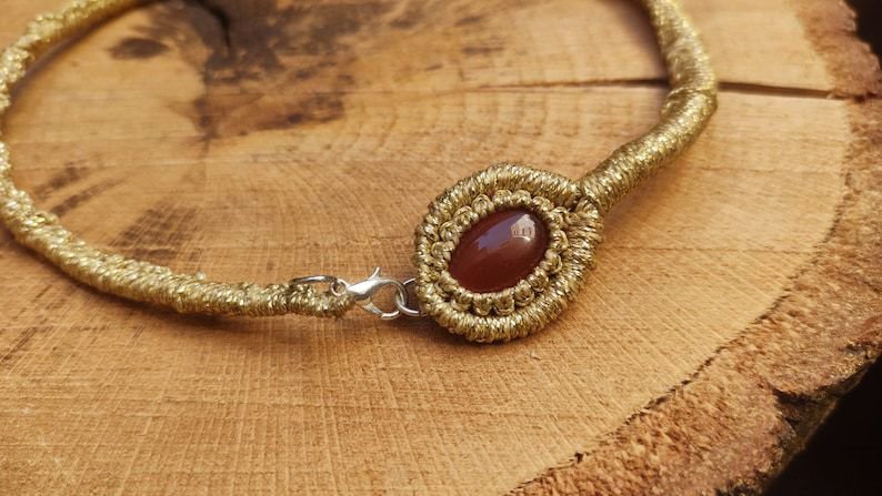 Girocollo serpente in macramè - Gioielli - Collane - di Macra Marthe
