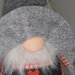 Gnomo fermaporta maschio in stoffa cm 45 con cappello