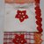 Coppia asciugapiatti e asciugamano da cucina, Nalalizia 🎅🌺 nelle tonalitá del rosso 🔴 e con bordure e applicazioni all'uncinetto in filo di cotone misto lurex. 