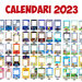 Calendari 2023 personalizzati con foto - n. 3 pz. f.to cm 21x31,5 circa