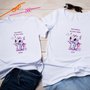 T-shirt unisex draghetto monello personalizzata con nome in cotone manica corta, maglietta con scritta personalizzata