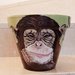 Vaso dipinto a mano- monkey 