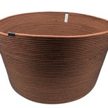 Cesto Portatutto In Corda Di Cotone Extra Large MINTWOOD - 50x45 Cm - Cesto Per Biancheria, Coperte, Giocattoli - Iuta Nera - 2
