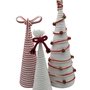 Alberi di Natale in corda di cotone 100% set of 3 Bianco