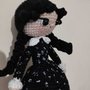 Mercoledi Addams amigurumi