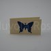 Bigliettino bomboniera blu con farfalla