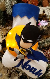 Calza natalizia epifania luminosa Batman 