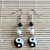 Orecchini handmade bigiotteria stile giapponese yin-yang tao 