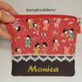 Pochette fantasia Giappone / geisha e nera con decorazione, personalizzata