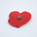 Portachiavi o calamita a forma di cuore e cuoricini, 6.5 cm x 6 cm