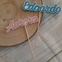 Cake topper con nome