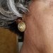 ORECCHINI VINTAGE a bottone dorato a lobo, orecchini anni '60, orecchini classici, orecchini tutti dorati, orecchini retrò, passepartout