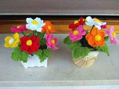 Inserzione per Barbara - 5 vasetti fiori e 1 collana 