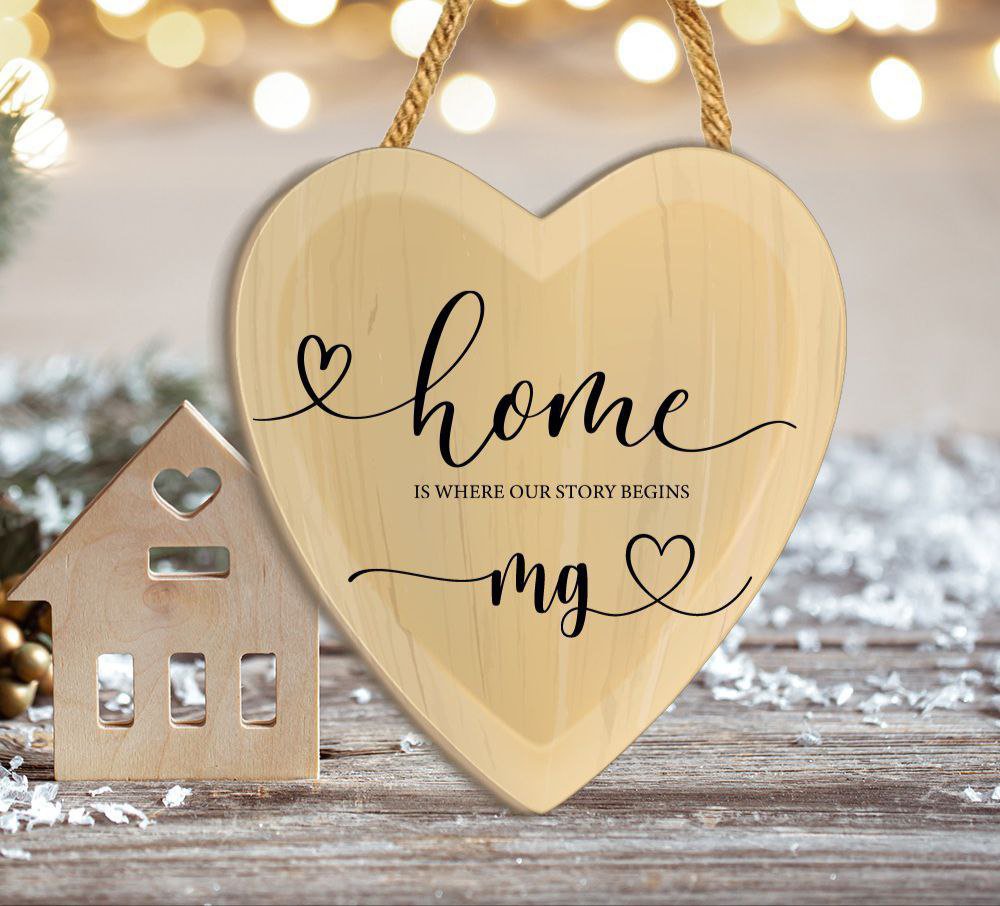 Targa In Ceramica A Cuore Memories – Decorazione Da Parete O Porta
