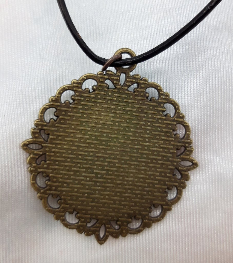 10 Connettori tondi dorati 16mm filigrana