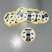 Biglietti/tag o adesivi per compleanno Lego Batman