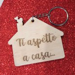 Portachiavi In Legno A Forma Di Puzzle Per Coppie, Set Di - Foto 6