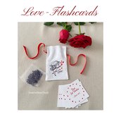 Love -Flashcards    Sacchettino in lino profumato 