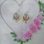 Orecchini pendenti a cuore con quarzi colorati, orecchini per innamorati, San Valentino, regalo per lei, made in Italy, orecchini dell'amore