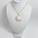 Collana Luna in acciaio inox | Amuleto simbolico - Las Velas de Mariano