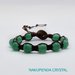 BRACCIALE TIBETANO SHAMBALLA con pietre naturali, avventurina da 8 mm. Uomo,  donna,  unisex,  regolabile,  personalizzato. Mod. 2