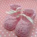 Scarpine rosa baby girl con foglia traforata