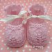 Scarpine rosa baby girl con foglia traforata