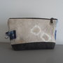 Pochette ecoprintig lino jeans 