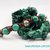 BRACCIALE TIBETANO SHAMBALLA con pietre naturali, malachite e sfere in argento tibetano da 8 mm. Uomo,  donna,  unisex, regolabile,  personalizzato. Mod. 2