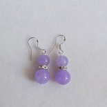 Orecchini Pendenti In Legno Con Doppia Perla – Multicolore (Nero/Blu/Argento/Bianco/Viola), 55 Mm, Chiusura A Gancio