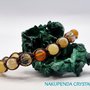 BRACCIALE TIBETANO SHAMBALLA con pietre naturali, quarzo giallo, giada, corniola, quarzo fume da 8 mm. Uomo,  donna,  unisex,  regolabile,  personalizzabile.