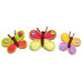 Farfalle colorate ad uncinetto in cotone per applicazioni - 3 PEZZI - 3PLC