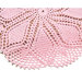 Centrino rosa ad uncinetto in cotone 31 cm - 2CN