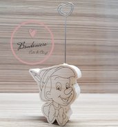 Bomboniera segnaposto Pinocchio clip portafoto battesimo compleanno