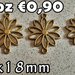 10 connettore fiore pendente  charms bronzo ciondolo 